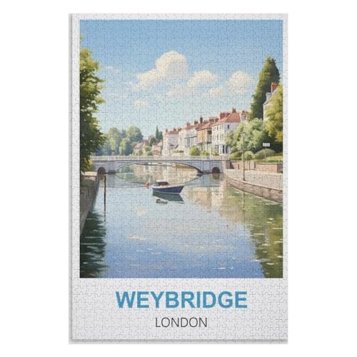Puzzle für Erwachsene und Kinder ab 14 Jahren, 1000 StüCk,Weybridge London,Lernspielzeug FüR Kinder 75x50,Holz Puzzle,AA-1381 Puzzle für Erwachsene und Kinder ab 14 Jahren, 1000 StüCk,Weybridge London,Lernspielzeug FüR Kinder 75x50,Holz Puzzle,AA-1381 von XJUfW