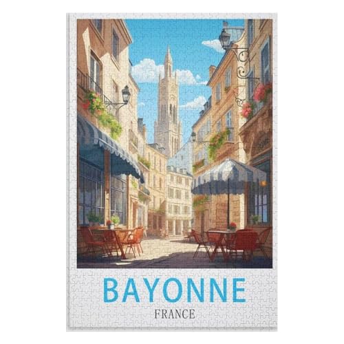 Wohnkultur Geburtstag ,Challenging Games Moderne Lernspiel Stress Relief ,1000 StüCk,Bayonne Frankreich,Lernspielzeug FüR Kinder 52x38 Papier Puzzle,AA-67 Wohnkultur Geburtstag ,Challenging Games Moderne Lernspiel Stress Relief ,1000 StüCk,Bayonne Frankreich,Lernspielzeug FüR Kinder 52x38 Papier Puzzle,AA-67 von XJUfW