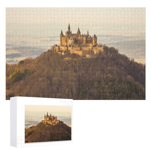 Wohnkultur Geburtstag ，Challenging Games Moderne Lernspiel Stress Relief ，1000 StüCk，„Die Wartburg bei Eisenach, ，Lernspielzeug FüR Kinder 52x38 Papier Puzzle von XJUfW