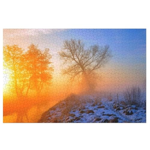 Wohnkultur Geburtstag ,Challenging Games Moderne Lernspiel Stress Relief ,1000 StüCk,Fog, Trees, Snow,Lernspielzeug FüR Kinder 70x50,Papier Puzzle Wohnkultur Geburtstag ,Challenging Games Moderne Lernspiel Stress Relief ,1000 StüCk,Fog, Trees, Snow,Lernspielzeug FüR Kinder 70x50,Papier Puzzle von XJUfW