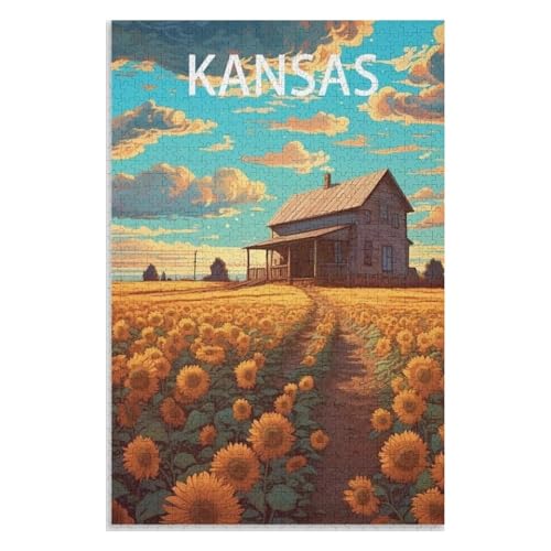 Wohnkultur Geburtstag ,Challenging Games Moderne Lernspiel Stress Relief ,1000 StüCk,Kansas,Lernspielzeug FüR Kinder 38x26,Papier Puzzle,AA-447 Wohnkultur Geburtstag ,Challenging Games Moderne Lernspiel Stress Relief ,1000 StüCk,Kansas,Lernspielzeug FüR Kinder 38x26,Papier Puzzle,AA-447 von XJUfW