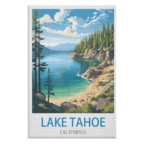 Wohnkultur Geburtstag ,Challenging Games Moderne Lernspiel Stress Relief ,1000 StüCk,Lake Tahoe Kalifornien,Lernspielzeug FüR Kinder 75x50,Holz Puzzle,AA-623 Wohnkultur Geburtstag ,Challenging Games Moderne Lernspiel Stress Relief ,1000 StüCk,Lake Tahoe Kalifornien,Lernspielzeug FüR Kinder 75x50,Holz Puzzle,AA-623 von XJUfW
