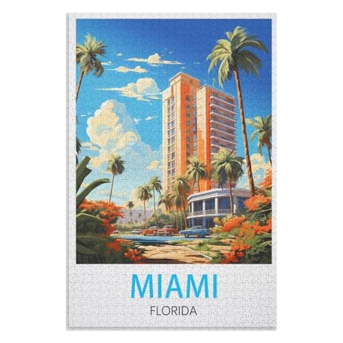 Wohnkultur Geburtstag ,Challenging Games Moderne Lernspiel Stress Relief ,1000 StüCk,Miami Florida,Lernspielzeug FüR Kinder 38x26,Papier Puzzle,AA-359 Wohnkultur Geburtstag ,Challenging Games Moderne Lernspiel Stress Relief ,1000 StüCk,Miami Florida,Lernspielzeug FüR Kinder 38x26,Papier Puzzle,AA-359 von XJUfW