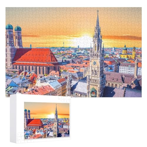 Wohnkultur Geburtstag ,Challenging Games Moderne Lernspiel Stress Relief ,1000 StüCk,„München bei Sonnenuntergang, ,Lernspielzeug FüR Kinder 70x50,Papier Puzzle Wohnkultur Geburtstag ,Challenging Games Moderne Lernspiel Stress Relief ,1000 StüCk,„München bei Sonnenuntergang, ,Lernspielzeug FüR Kinder 70x50,Papier Puzzle von XJUfW