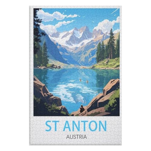 Wohnkultur Geburtstag ,Challenging Games Moderne Lernspiel Stress Relief ,1000 StüCk,Sankt Anton Österreich,Lernspielzeug FüR Kinder 38x26,Papier Puzzle,AA-327 Wohnkultur Geburtstag ,Challenging Games Moderne Lernspiel Stress Relief ,1000 StüCk,Sankt Anton Österreich,Lernspielzeug FüR Kinder 38x26,Papier Puzzle,AA-327 von XJUfW