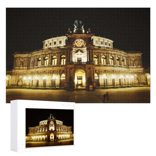 Wohnkultur Geburtstag ，Challenging Games Moderne Lernspiel Stress Relief ，1000 StüCk，Semperoper Puzzle 1000 Teile ，，Lernspielzeug FüR Kinder 75x50，Holz Puzzle von XJUfW