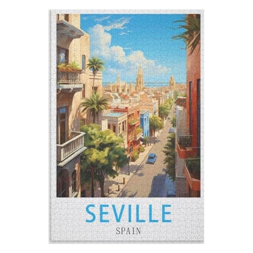 Wohnkultur Geburtstag ,Challenging Games Moderne Lernspiel Stress Relief ,1000 StüCk,Sevilla Spanien,Lernspielzeug FüR Kinder 38x26,Papier Puzzle,AA-247 Wohnkultur Geburtstag ,Challenging Games Moderne Lernspiel Stress Relief ,1000 StüCk,Sevilla Spanien,Lernspielzeug FüR Kinder 38x26,Papier Puzzle,AA-247 von XJUfW