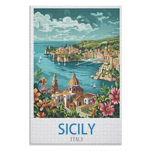 Wohnkultur Geburtstag ,Challenging Games Moderne Lernspiel Stress Relief ,1000 StüCk,Sizilien Italien,Lernspielzeug FüR Kinder 70x50,Papier Puzzle,AA-1431 Wohnkultur Geburtstag ,Challenging Games Moderne Lernspiel Stress Relief ,1000 StüCk,Sizilien Italien,Lernspielzeug FüR Kinder 70x50,Papier Puzzle,AA-1431 von XJUfW