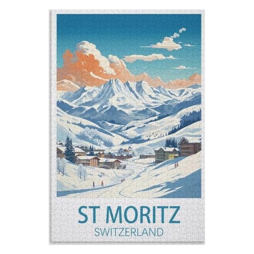 Wohnkultur Geburtstag ,Challenging Games Moderne Lernspiel Stress Relief ,1000 StüCk,St. Moritz Schweiz,Lernspielzeug FüR Kinder 75x50,Holz Puzzle,AA-891 Wohnkultur Geburtstag ,Challenging Games Moderne Lernspiel Stress Relief ,1000 StüCk,St. Moritz Schweiz,Lernspielzeug FüR Kinder 75x50,Holz Puzzle,AA-891 von XJUfW