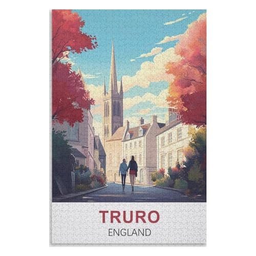 Wohnkultur Geburtstag ，Challenging Games Moderne Lernspiel Stress Relief ，1000 StüCk，Truro England，Lernspielzeug FüR Kinder 52x38 Papier Puzzle,AA-1039 von XJUfW