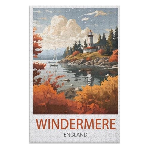Wohnkultur Geburtstag ,Challenging Games Moderne Lernspiel Stress Relief ,1000 StüCk,Windermere England,Lernspielzeug FüR Kinder 70x50,Papier Puzzle,AA-583 Wohnkultur Geburtstag ,Challenging Games Moderne Lernspiel Stress Relief ,1000 StüCk,Windermere England,Lernspielzeug FüR Kinder 70x50,Papier Puzzle,AA-583 von XJUfW