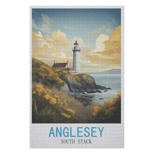 für Familie Freunde Dekorativ,1000 StüCk,Anglesey South Stack,Lernspielzeug FüR Kinder 38x26,Papier Puzzle,AA-1446 für Familie Freunde Dekorativ,1000 StüCk,Anglesey South Stack,Lernspielzeug FüR Kinder 38x26,Papier Puzzle,AA-1446 von XJUfW