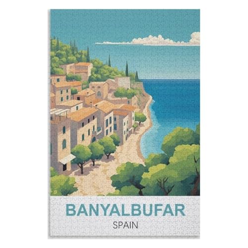 für Familie Freunde Dekorativ,1000 StüCk,Banyalbufar Spanien,Lernspielzeug FüR Kinder 75x50,Holz Puzzle,AA-1334 für Familie Freunde Dekorativ,1000 StüCk,Banyalbufar Spanien,Lernspielzeug FüR Kinder 75x50,Holz Puzzle,AA-1334 von XJUfW