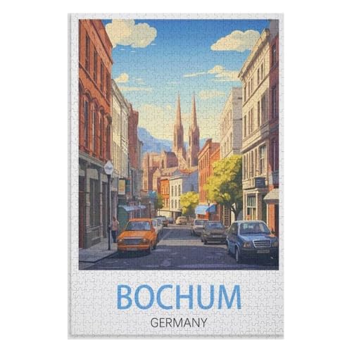 für Familie Freunde Dekorativ,1000 StüCk,Bochum Deutschland,Lernspielzeug FüR Kinder 52x38 Papier Puzzle,AA-206 für Familie Freunde Dekorativ,1000 StüCk,Bochum Deutschland,Lernspielzeug FüR Kinder 52x38 Papier Puzzle,AA-206 von XJUfW
