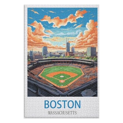 für Familie Freunde Dekorativ,1000 StüCk,Boston Massachusetts,Lernspielzeug FüR Kinder 52x38 Papier Puzzle,AA-678 für Familie Freunde Dekorativ,1000 StüCk,Boston Massachusetts,Lernspielzeug FüR Kinder 52x38 Papier Puzzle,AA-678 von XJUfW