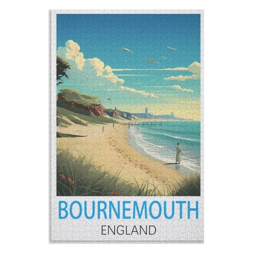 für Familie Freunde Dekorativ,1000 StüCk,Bournemouth England,Lernspielzeug FüR Kinder 52x38 Papier Puzzle,AA-1226 für Familie Freunde Dekorativ,1000 StüCk,Bournemouth England,Lernspielzeug FüR Kinder 52x38 Papier Puzzle,AA-1226 von XJUfW