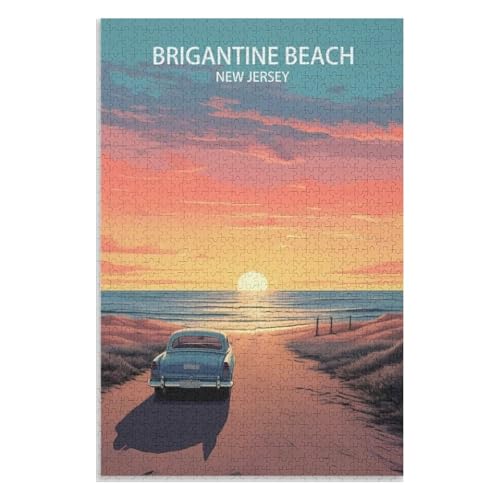 für Familie Freunde Dekorativ,1000 StüCk,Brigantine Beach New Jersey,Lernspielzeug FüR Kinder 38x26,Papier Puzzle,AA-450 für Familie Freunde Dekorativ,1000 StüCk,Brigantine Beach New Jersey,Lernspielzeug FüR Kinder 38x26,Papier Puzzle,AA-450 von XJUfW