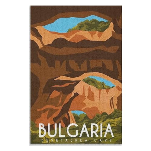 für Familie Freunde Dekorativ,1000 StüCk,Bulgarien Devetashka-Höhle,Lernspielzeug FüR Kinder 70x50,Papier Puzzle,AA-482 für Familie Freunde Dekorativ,1000 StüCk,Bulgarien Devetashka-Höhle,Lernspielzeug FüR Kinder 70x50,Papier Puzzle,AA-482 von XJUfW