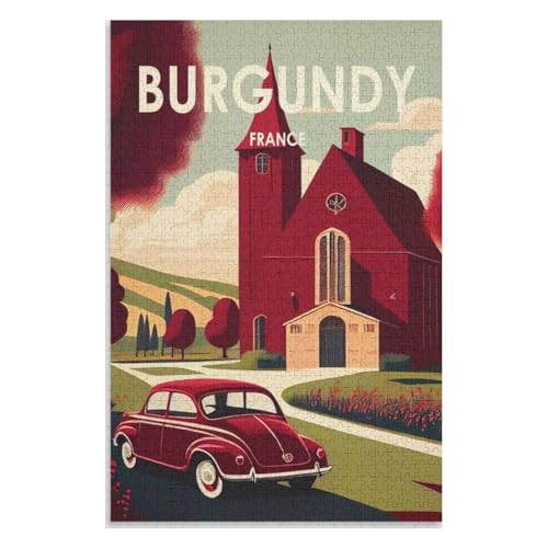 für Familie Freunde Dekorativ,1000 StüCk,Burgund Frankreich,Lernspielzeug FüR Kinder 75x50,Holz Puzzle,AA-202 für Familie Freunde Dekorativ,1000 StüCk,Burgund Frankreich,Lernspielzeug FüR Kinder 75x50,Holz Puzzle,AA-202 von XJUfW