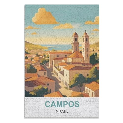 für Familie Freunde Dekorativ,1000 StüCk,Campos Spanien,Lernspielzeug FüR Kinder 38x26,Papier Puzzle,AA-1330 für Familie Freunde Dekorativ,1000 StüCk,Campos Spanien,Lernspielzeug FüR Kinder 38x26,Papier Puzzle,AA-1330 von XJUfW