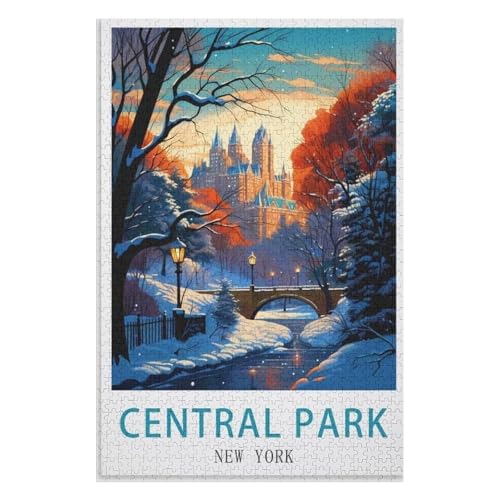 für Familie Freunde Dekorativ,1000 StüCk,Central Park New York,Lernspielzeug FüR Kinder 38x26,Papier Puzzle,AA-314 für Familie Freunde Dekorativ,1000 StüCk,Central Park New York,Lernspielzeug FüR Kinder 38x26,Papier Puzzle,AA-314 von XJUfW