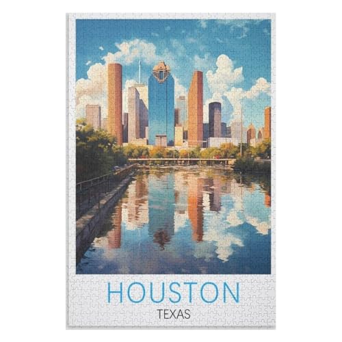 für Familie Freunde Dekorativ,1000 StüCk,Houston Texas,Lernspielzeug FüR Kinder 75x50,Holz Puzzle,AA-410 für Familie Freunde Dekorativ,1000 StüCk,Houston Texas,Lernspielzeug FüR Kinder 75x50,Holz Puzzle,AA-410 von XJUfW