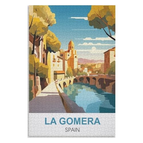 für Familie Freunde Dekorativ,1000 StüCk,La Gomera Spanien,Lernspielzeug FüR Kinder 75x50,Holz Puzzle,AA-1118 für Familie Freunde Dekorativ,1000 StüCk,La Gomera Spanien,Lernspielzeug FüR Kinder 75x50,Holz Puzzle,AA-1118 von XJUfW