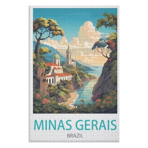 für Familie Freunde Dekorativ,1000 StüCk,Minas Gerais Brasilien,Lernspielzeug FüR Kinder 75x50,Holz Puzzle,AA-178 für Familie Freunde Dekorativ,1000 StüCk,Minas Gerais Brasilien,Lernspielzeug FüR Kinder 75x50,Holz Puzzle,AA-178 von XJUfW