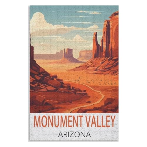 für Familie Freunde Dekorativ,1000 StüCk,Monument Valley Arizona,Lernspielzeug FüR Kinder 52x38 Papier Puzzle,AA-1230 für Familie Freunde Dekorativ,1000 StüCk,Monument Valley Arizona,Lernspielzeug FüR Kinder 52x38 Papier Puzzle,AA-1230 von XJUfW