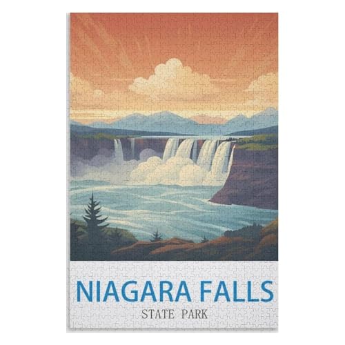 für Familie Freunde Dekorativ,1000 StüCk,Niagara Falls State Park,Lernspielzeug FüR Kinder 38x26,Papier Puzzle,AA-658 für Familie Freunde Dekorativ,1000 StüCk,Niagara Falls State Park,Lernspielzeug FüR Kinder 38x26,Papier Puzzle,AA-658 von XJUfW
