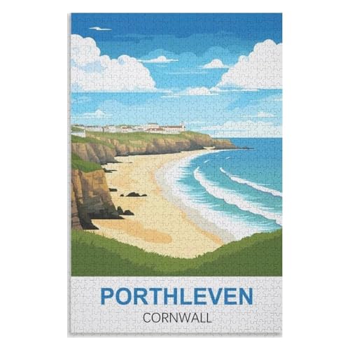 für Familie Freunde Dekorativ,1000 StüCk,Porthleven Cornwall,Lernspielzeug FüR Kinder 38x26,Papier Puzzle,AA-1346 für Familie Freunde Dekorativ,1000 StüCk,Porthleven Cornwall,Lernspielzeug FüR Kinder 38x26,Papier Puzzle,AA-1346 von XJUfW