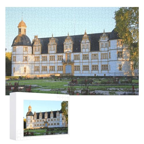 für Familie Freunde Dekorativ，1000 StüCk，„Schloss Neuhaus bei Paderborn, ，Lernspielzeug FüR Kinder 75x50，Holz Puzzle von XJUfW