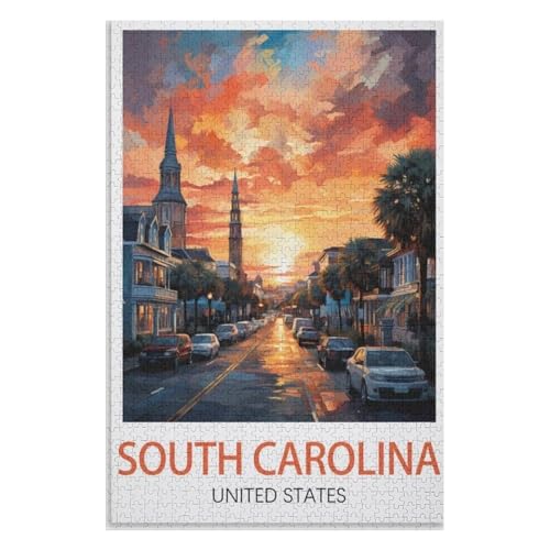 für Familie Freunde Dekorativ,1000 StüCk,South Carolina,Lernspielzeug FüR Kinder 38x26,Papier Puzzle,AA-582 für Familie Freunde Dekorativ,1000 StüCk,South Carolina,Lernspielzeug FüR Kinder 38x26,Papier Puzzle,AA-582 von XJUfW