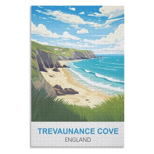 für Familie Freunde Dekorativ,1000 StüCk,Trevaunance Cove England,Lernspielzeug FüR Kinder 38x26,Papier Puzzle,AA-1206 für Familie Freunde Dekorativ,1000 StüCk,Trevaunance Cove England,Lernspielzeug FüR Kinder 38x26,Papier Puzzle,AA-1206 von XJUfW