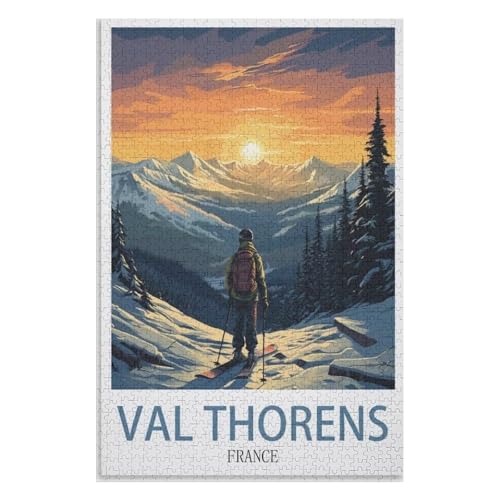 für Familie Freunde Dekorativ,1000 StüCk,Val Thorens Frankreich,Lernspielzeug FüR Kinder 70x50,Papier Puzzle,AA-950 für Familie Freunde Dekorativ,1000 StüCk,Val Thorens Frankreich,Lernspielzeug FüR Kinder 70x50,Papier Puzzle,AA-950 von XJUfW