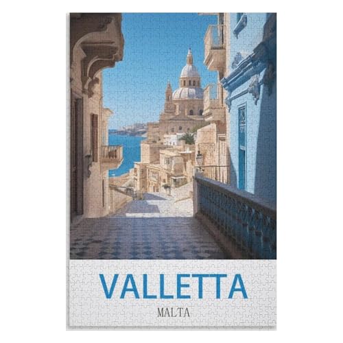für Familie Freunde Dekorativ,1000 StüCk,Valletta Malta,Lernspielzeug FüR Kinder 38x26,Papier Puzzle,AA-538 für Familie Freunde Dekorativ,1000 StüCk,Valletta Malta,Lernspielzeug FüR Kinder 38x26,Papier Puzzle,AA-538 von XJUfW