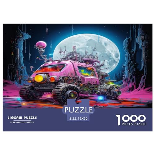 1000 Teile Puzzle im Steelpunk-Stil für Erwachsene und Kinder, kreatives rechteckiges Puzzle, Holzpuzzle, lustiges Lernspielzeug, 1000 Teile (75 x 50 cm) von XJmoney