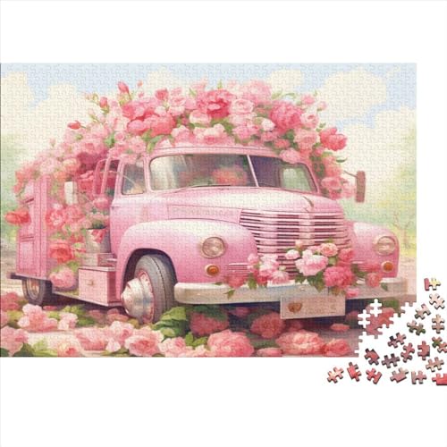 1000-teiliges Puzzle, LKW-Puzzle für Erwachsene, Holzpuzzle, Lernspiel für Erwachsene, Kind, 1000 Teile (75 x 50 cm) von XJmoney