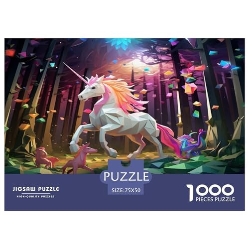 1000-teiliges Puzzle, mythologische Geschichte, Puzzles, Holzpuzzle, Montagespielzeug, interaktives Familienspiel, 1000 Teile (75 x 50 cm) von XJmoney