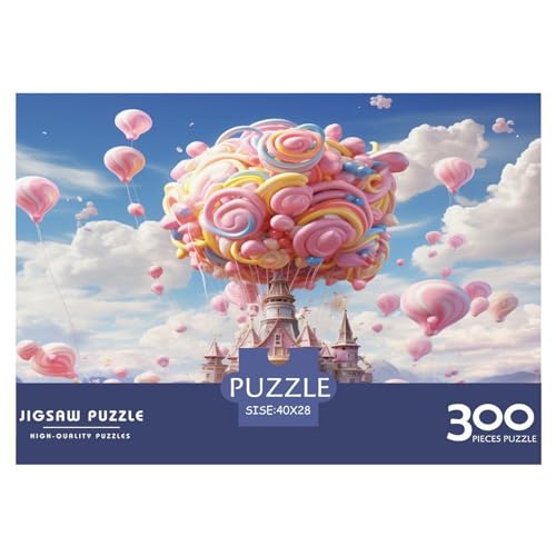 300-teiliges Puzzle für Erwachsene, Bunte Luftballons, 300-teiliges Holzbrett-Puzzle – Entspannungs-Puzzlespiele, Denksport-Puzzle, 300 Teile (40 x 28 cm) von XJmoney