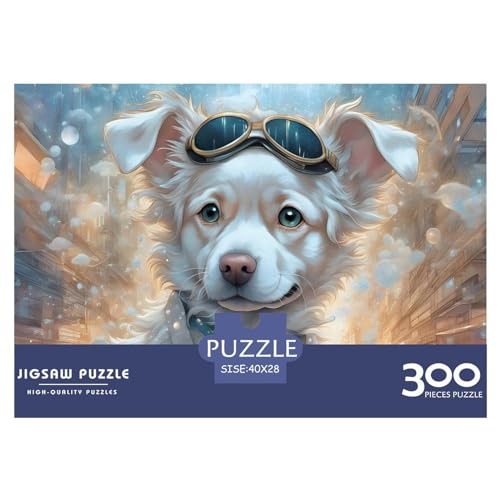 300-teiliges Puzzle für Erwachsene Welpen, kreatives rechteckiges Holzpuzzle, Geschenk für Freunde und Familie, 300 Teile (40 x 28 cm) von XJmoney