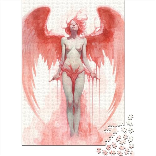 Angel Fun Puzzle 100% recycelter Karton Puzzle für Jungen oder Mädchen, Geschenke für Kindertag, 70x50cm / 1000 Teile von XJmoney