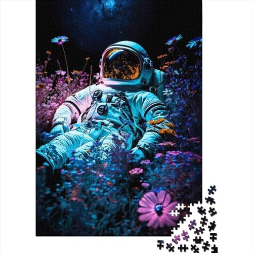 Astro in A Garden Puzzle 100% recycelter Karton Puzzle 100% recycelter Karton für Erwachsene Kinder Geschenke zum Kindertag 70 x 50 cm/1000 Stück von XJmoney
