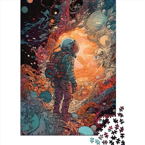 Astronaut13 Puzzle 100% recycelter Karton Puzzle 100% recycelter Karton für Erwachsene Jugendliche Ostergeschenke 70 x 50 cm / 1000 Stück von XJmoney