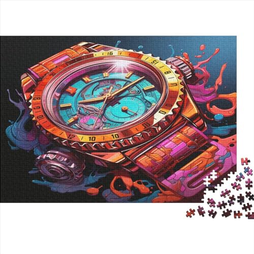 Buntes 500-teiliges Puzzle für Erwachsene – Puzzles für Teenager – Geschenke – Holzpuzzles – Entspannungspuzzlespiele – Denksport-Puzzle 500 Teile (52 x 38 cm) von XJmoney