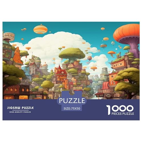 Cartoon_World Puzzles 1000 Teile für Erwachsene, Puzzles für Erwachsene 1000 Teile, Puzzle, Lernspiele, 1000 Teile (75 x 50 cm) von XJmoney