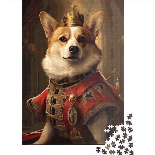 Corgi The King Puzzle Perfektes Puzzle aus hochwertigem Karton für Kinder und Erwachsene ab 12 Jahren Halloween-Geschenke 38 x 26 cm / 1000 Teile Corgi The King Puzzle Perfektes Puzzle aus hochwertigem Karton für Kinder und Erwachsene ab 12 Jahren Halloween-Geschenke 38 x 26 cm / 1000 Teile von XJmoney