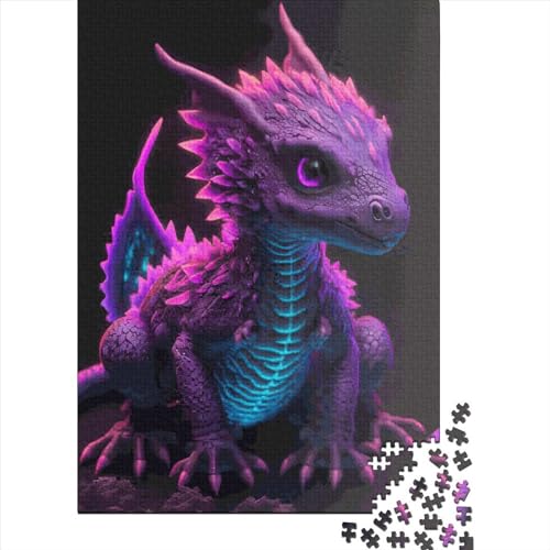 Drachenpuzzle aus 100 % recyceltem Karton, für Jungen oder Mädchen, Geschenke für Kindertag, 70 x 50 cm, 1000 Stück von XJmoney