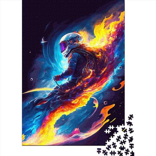 Eiskunstlauf-Puzzle Astro Puzzle aus rechteckigem Karton 100% recycelt für Jungen oder Mädchen Halloween-Geschenke 38 x 26 cm / 1000 Teile von XJmoney