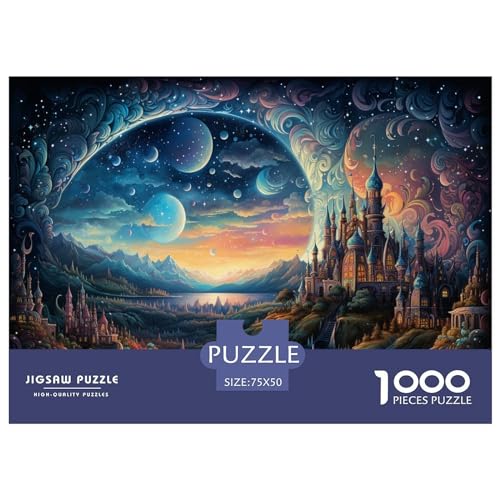 Festungspuzzle, 1000 Teile, Puzzle für Erwachsene, Intellektuelles Spiel, Puzzle, Spielzeug für Erwachsene und Kinder, 1000 Teile (75 x 50 cm) von XJmoney
